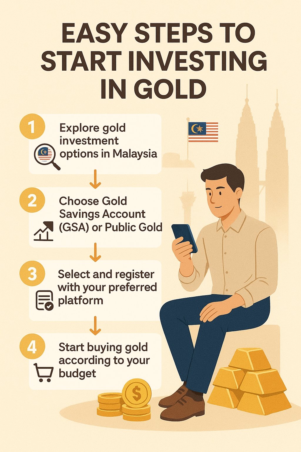 Easy Steps to Start Investing in Gold Easy Steps to Start Investing in Gold