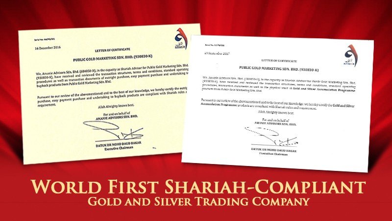 Syariah-Compliant Certification (Gold) Syariah-Compliant Certification (Gold)