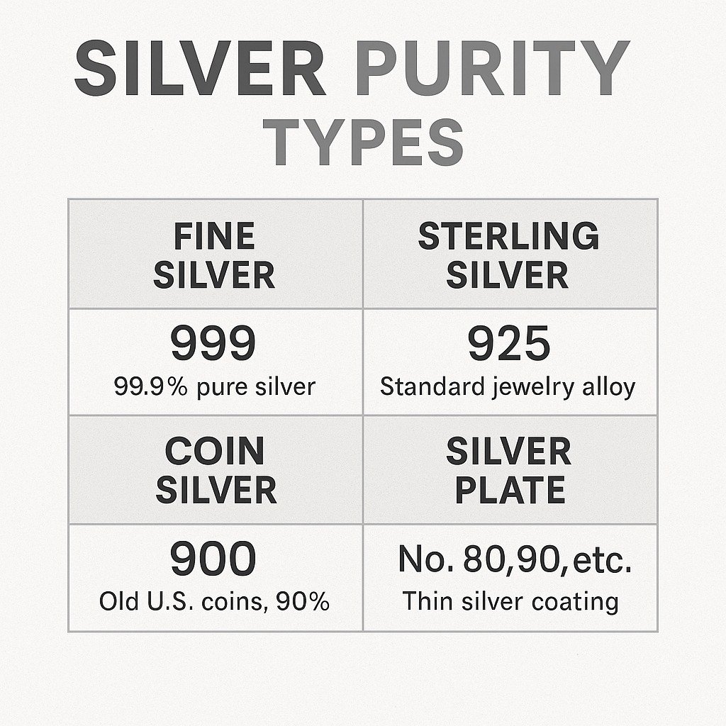 silver purity types silver purity types