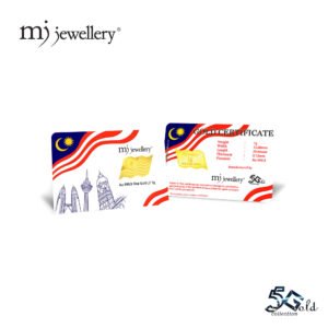 MJ Jewellery 999.9 Gold Bar – Malaysia Flag Design 1g 5G Collection (F26) 1