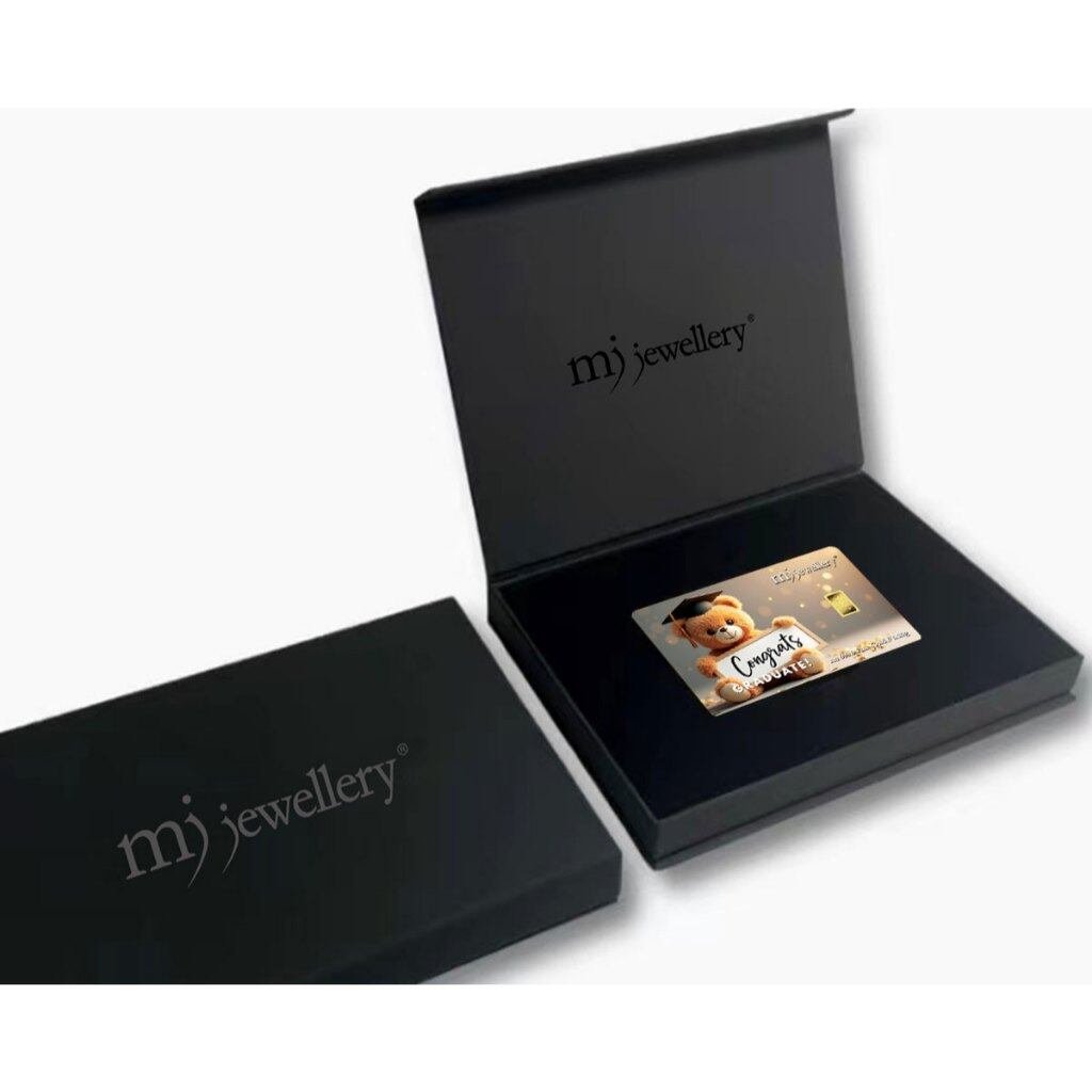 MJ Jewellery 999.9 Gold Congratulations Customize Bar F62 5