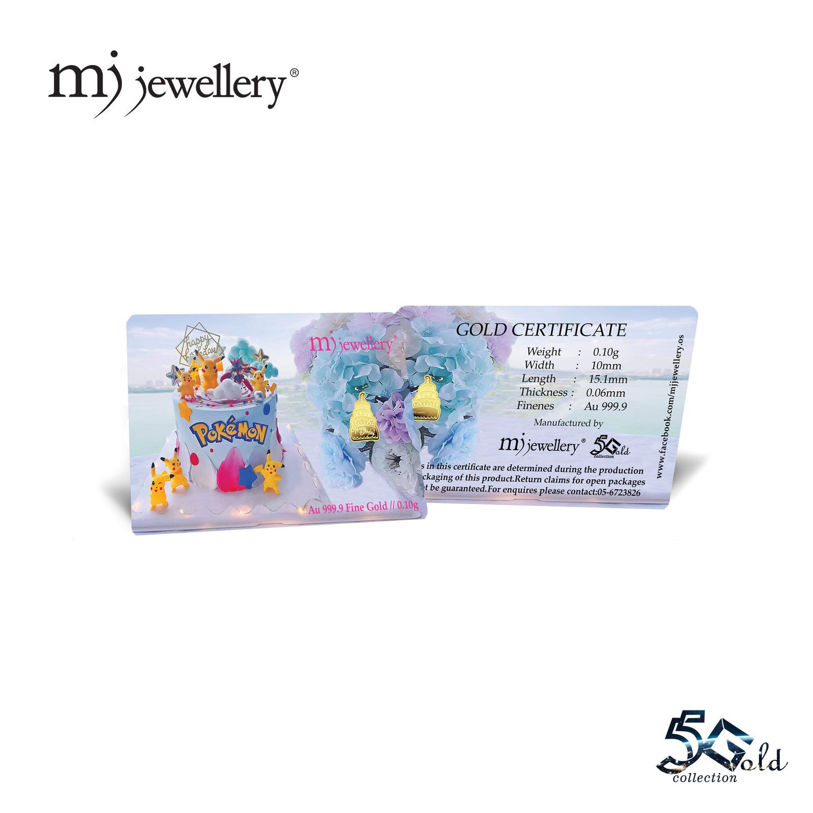 MJ Jewellery 999.9 Happy Birthday Gold Bar Card (F34) 7