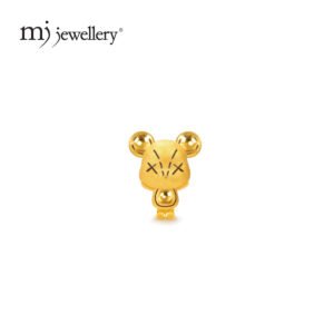 MJ Jewellery 999.9 Pure Gold Violent Bear Charm B637 10
