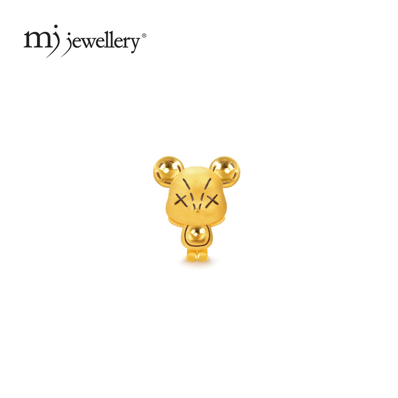 MJ Jewellery 999.9 Pure Gold Violent Bear Charm B637 5