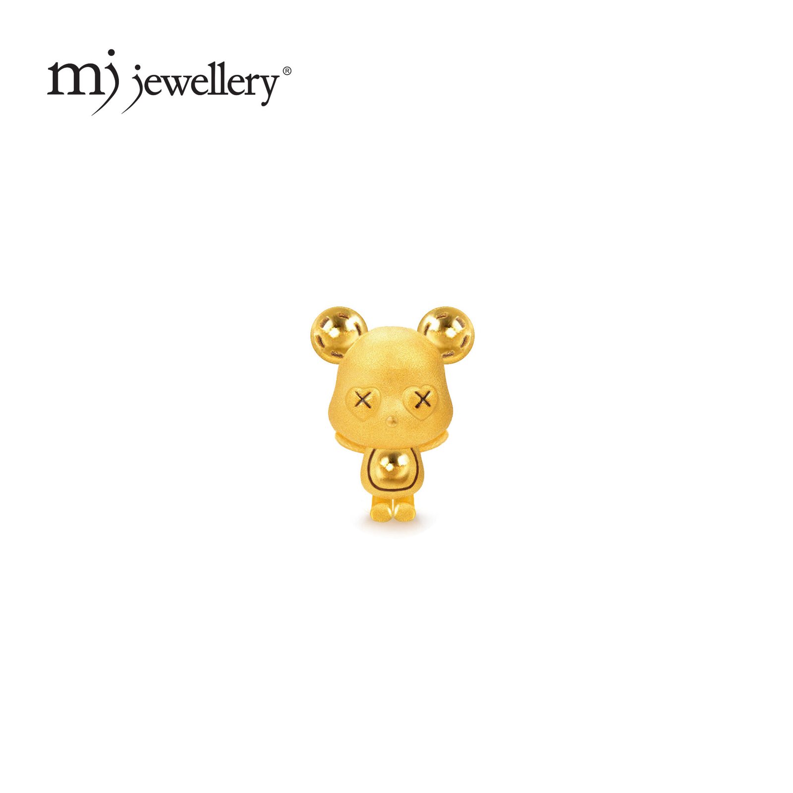 MJ Jewellery 999.9 Pure Gold Violent Bear Charm B637 9