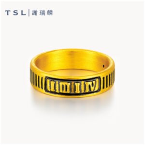 TSL MAÐUR 999 Pure Gold Men's Ring X5267 1