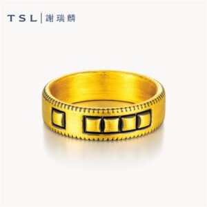 TSL 謝瑞麟 MAÐUR Men’s 999 Pure Gold Ring X5265 1