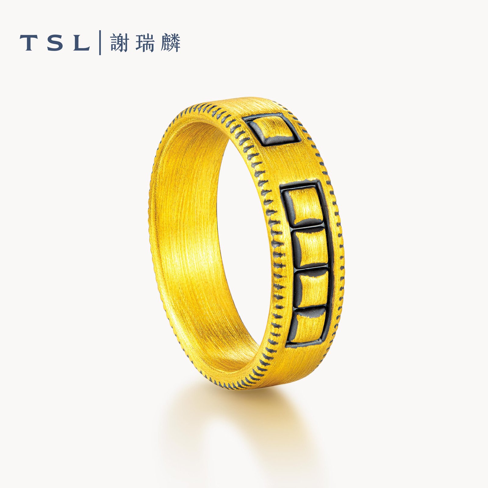 TSL 謝瑞麟 MAÐUR Men’s 999 Pure Gold Ring X5265 2