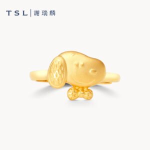 TSL 謝瑞麟 Snoopy 999 Pure Gold Ring (X3894) 1