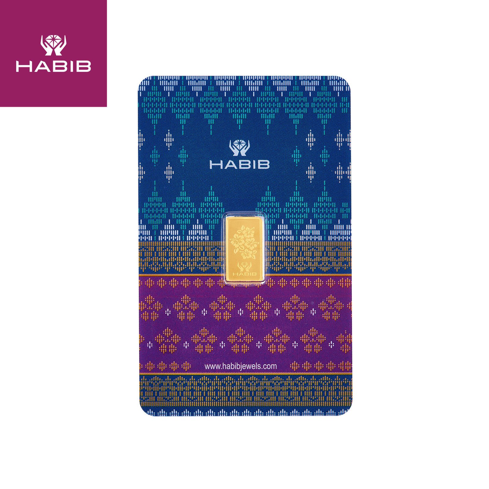 HABIB 1g 999.9 Gold Bar (Songket) – LBMA Certified 1