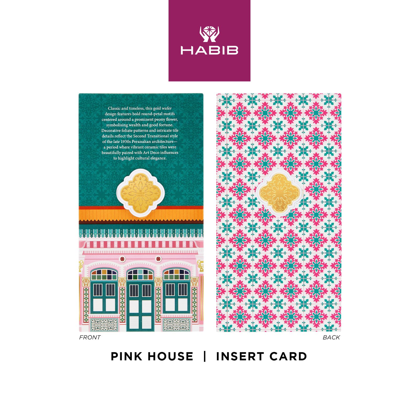 HABIB Peranakan Houses Collection Set 999.9 Gold Wafer (0.20g – 0.40g) 11