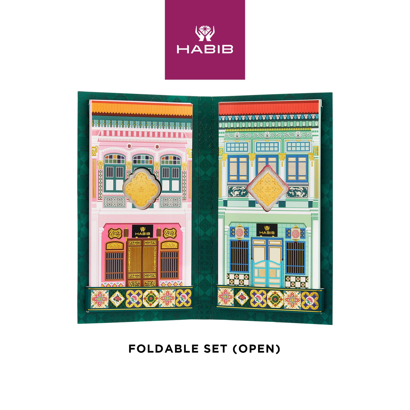 HABIB Peranakan Houses Collection Set 999.9 Gold Wafer (0.20g – 0.40g) 4
