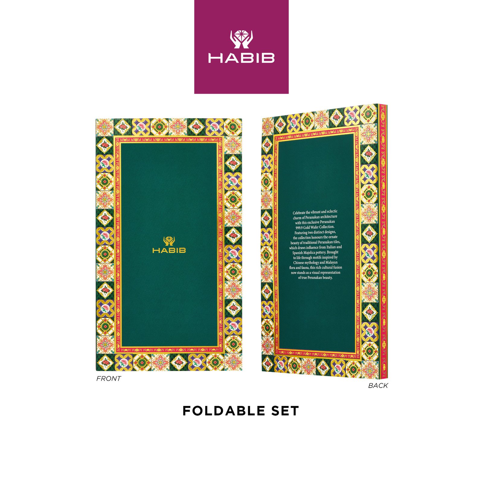 HABIB Peranakan Houses Collection Set 999.9 Gold Wafer (0.20g – 0.40g) 5