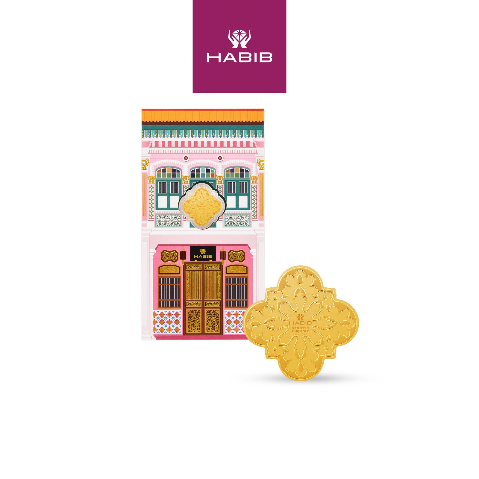 HABIB Peranakan Houses Collection Set 999.9 Gold Wafer (0.20g – 0.40g) 9
