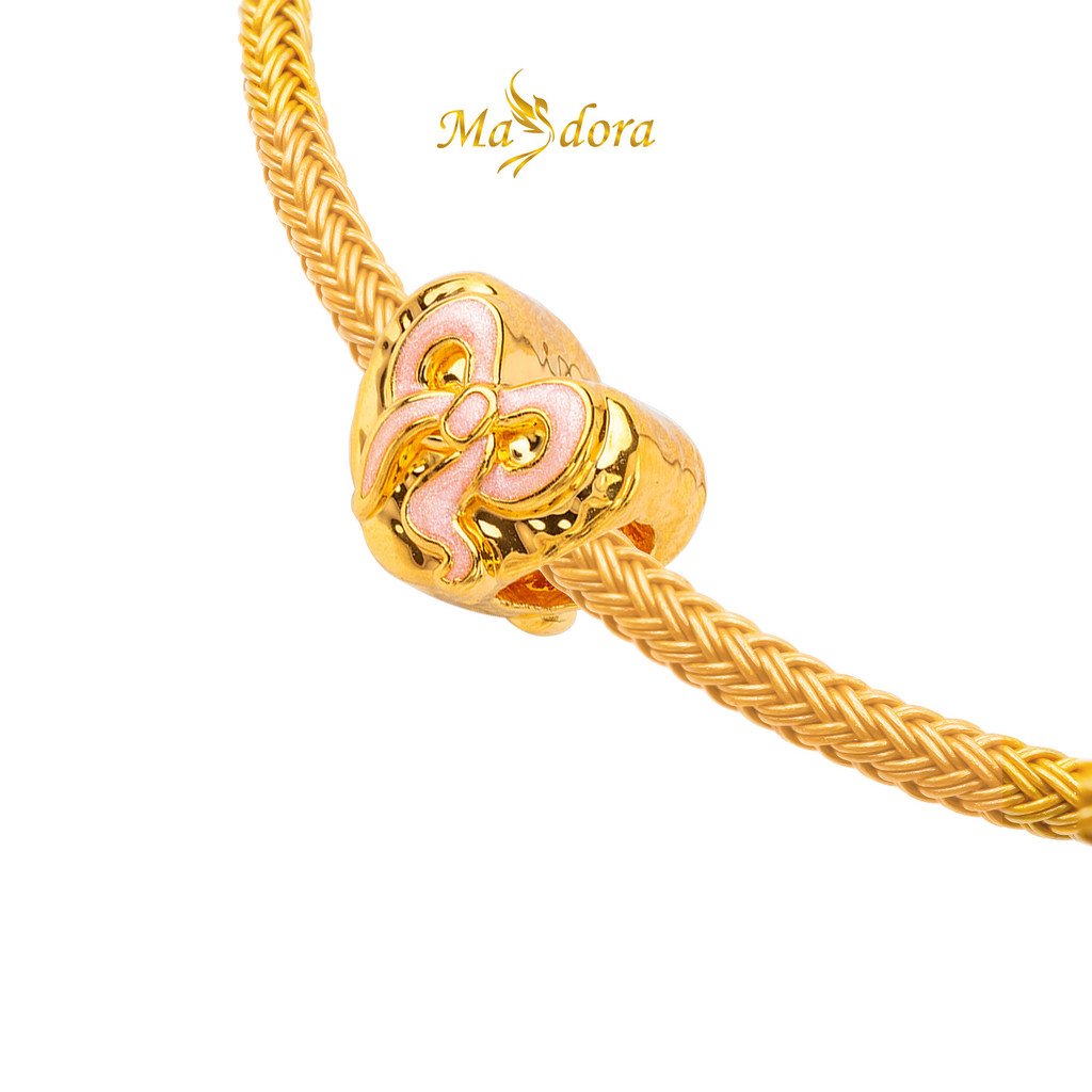 MASDORA 999 Gold Beads Bead Emas ~ HG Ribbon Love (EMAS 99924K) 6