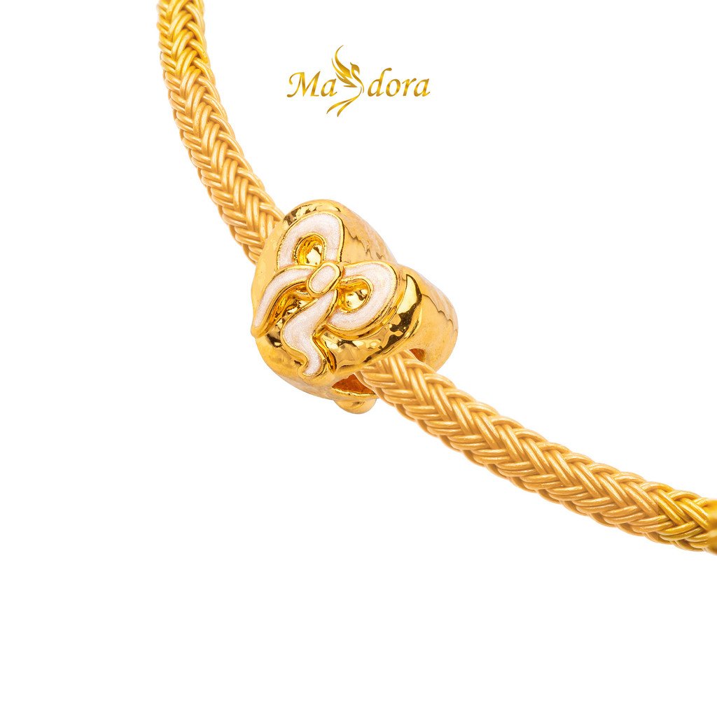 MASDORA 999 Gold Beads Bead Emas ~ HG Ribbon Love (EMAS 99924K) 8