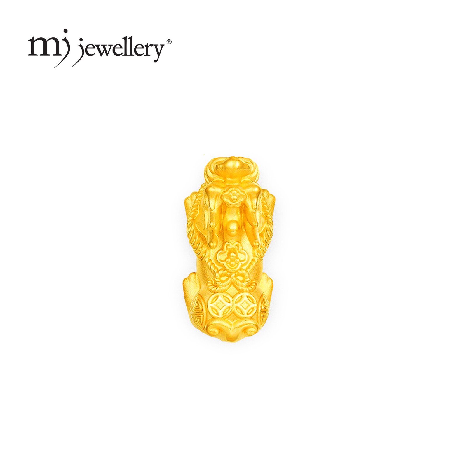 MJ Jewellery 3D 999.924K Pure Gold Pixiu (4 grams ±) 2