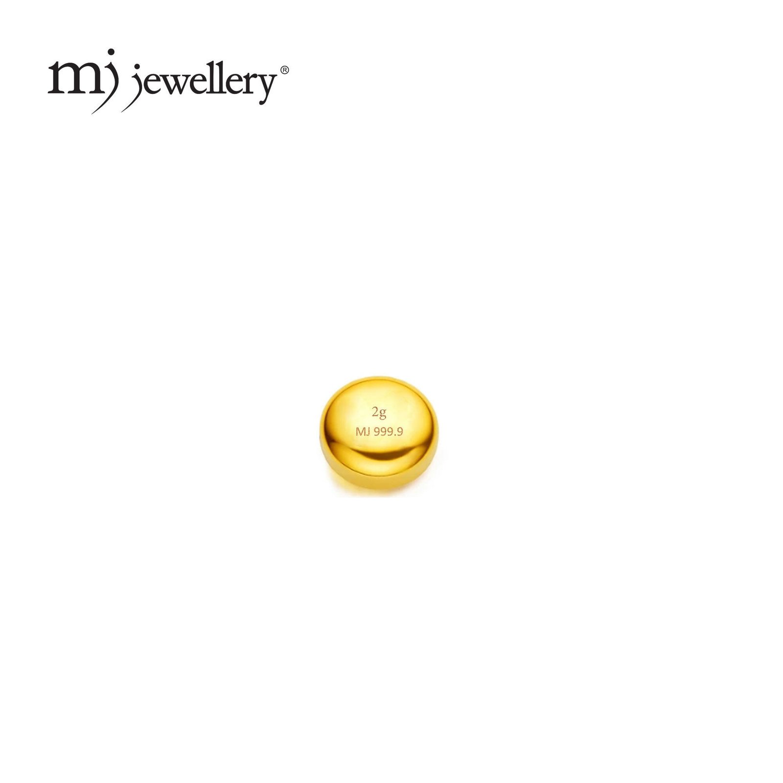 MJ Jewellery 999.924K Pure Gold Gold Bean 金豆 – GB004 3