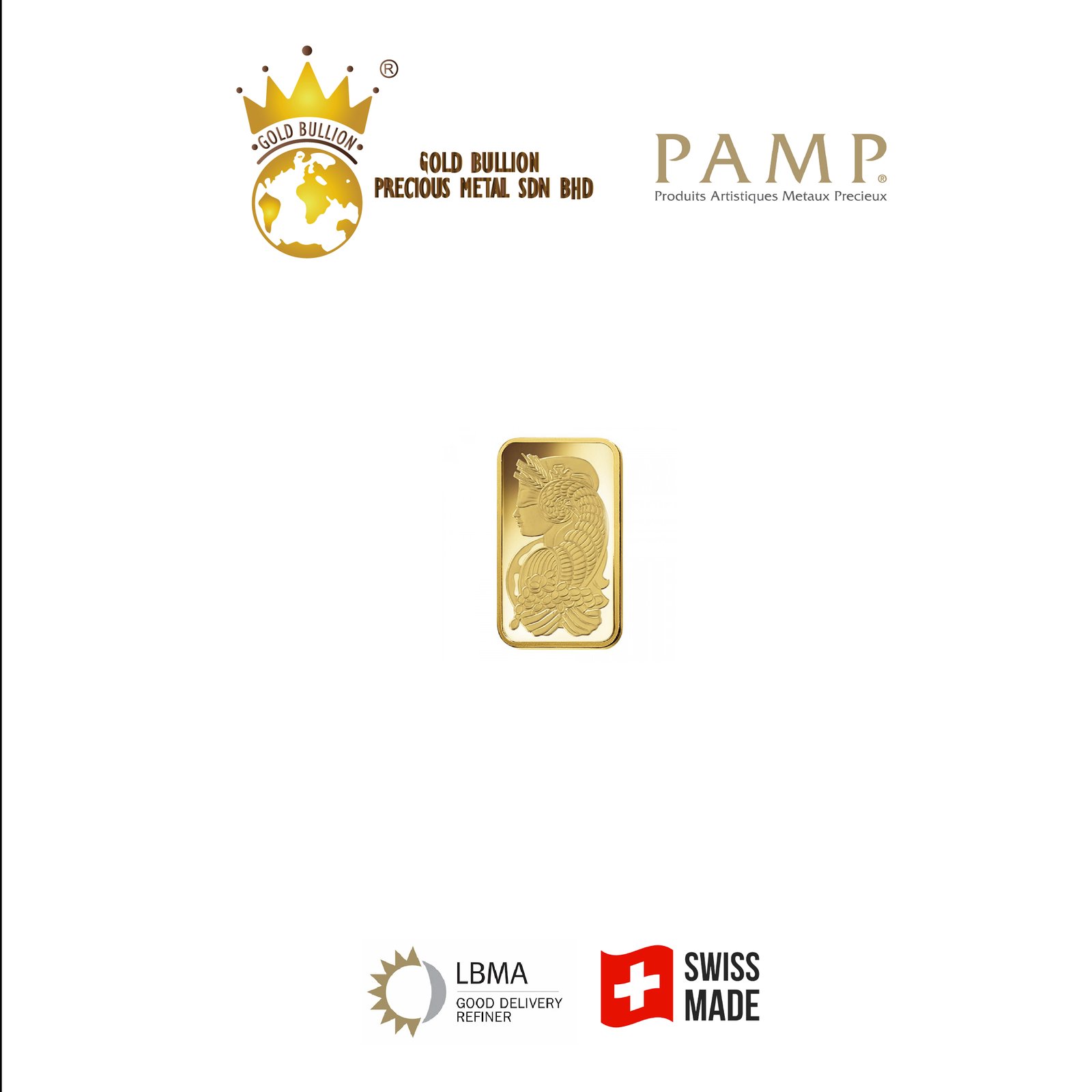 PAMP Suisse Lady Fortuna 1g Gold Bar (999.9) with Veriscan® Technology 6