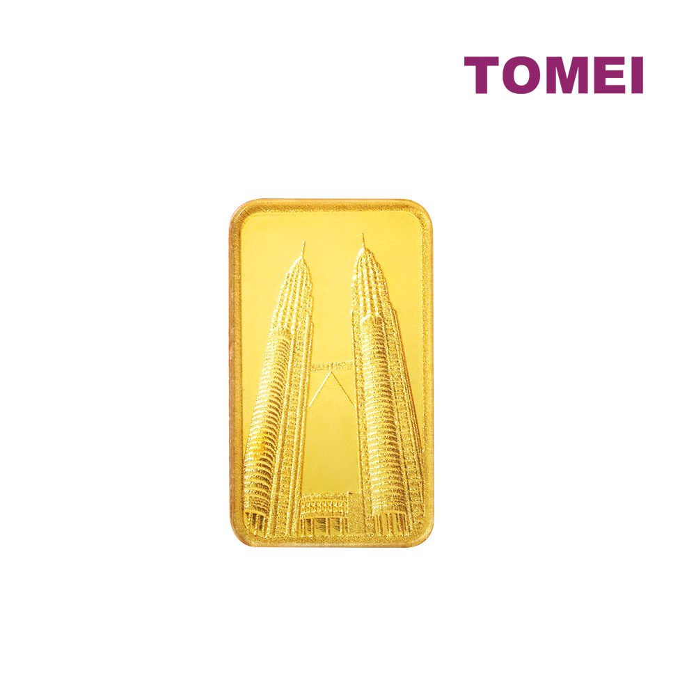 [TOMEI Exclusive] Twin Towers Gold Bar 5G Fine Gold 9999 2