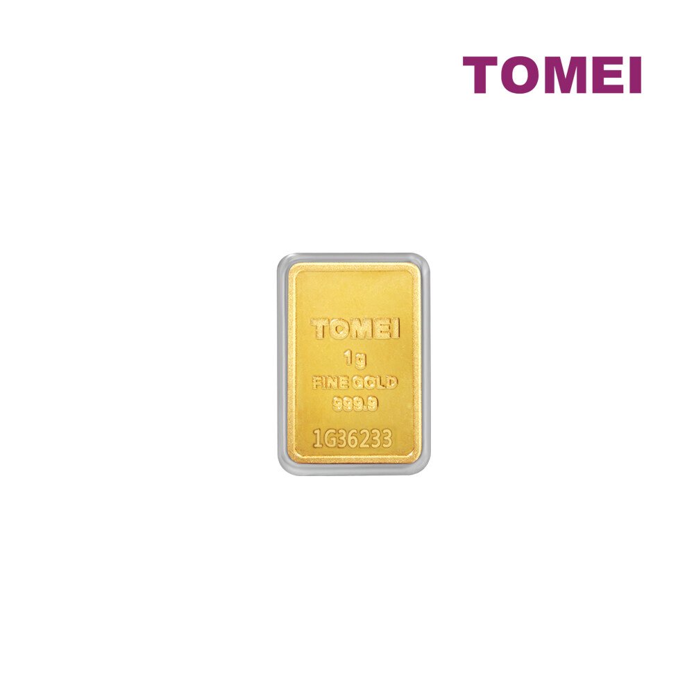 TOMEI Twin Towers Gold Bar 1g Fine Gold 999.9 8