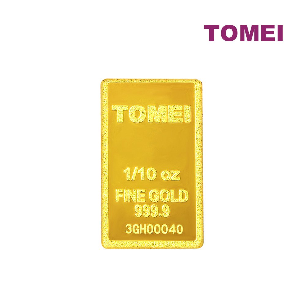 Tomei Hornbill Gold Bar 3.11G Blue Card Fine Gold 9999 3
