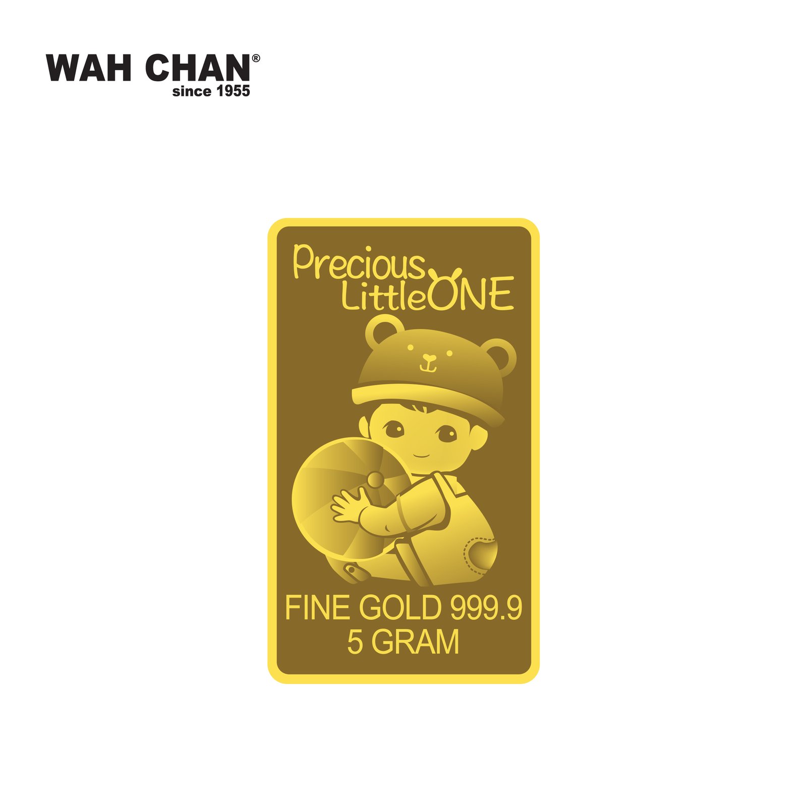 WAH CHAN 5g 999.9 Fine Gold Bar – Little Sunshine 阳光宝宝足金片 (5g.LS) 4