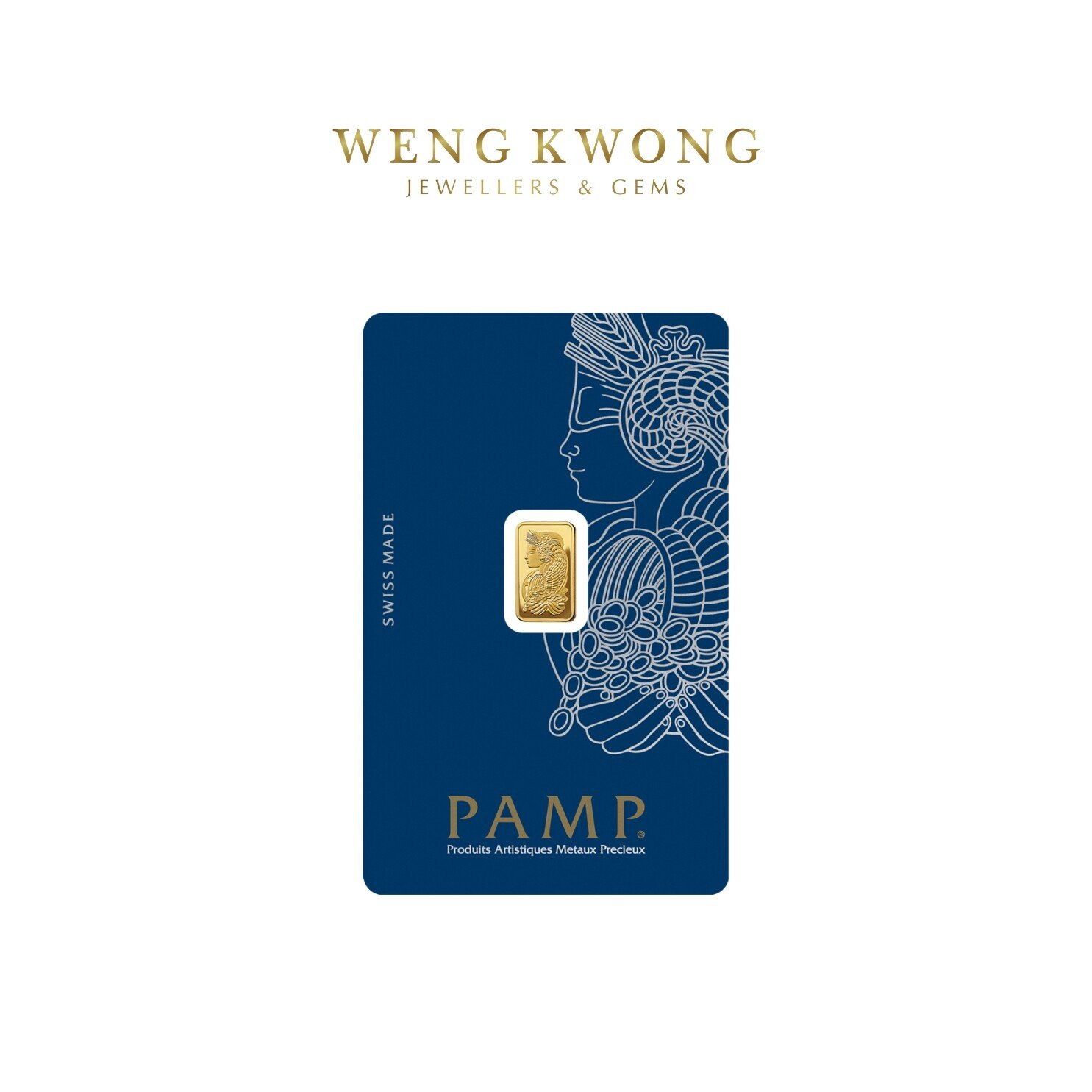 Weng Kwong 1g Pamp Suisse Gold Bar – Lady Fortuna (999.9) 1